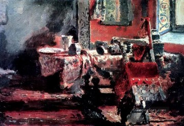  1883 Pintura al %C3%B3leo - estudio interior 1883 Ilya Repin